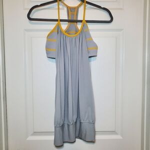Lululemon Athletica Gray and Yellow Tank Top